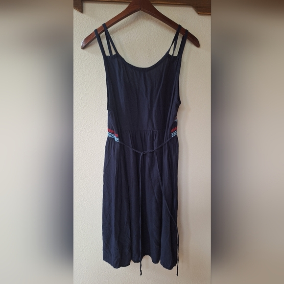 Ariat Womens Navy Embroidered Knee-length Sun Dress Size M - Picture 7 of 8
